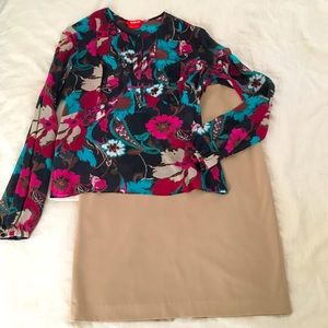 THE LIMITED TAN PENCIL SKIRT